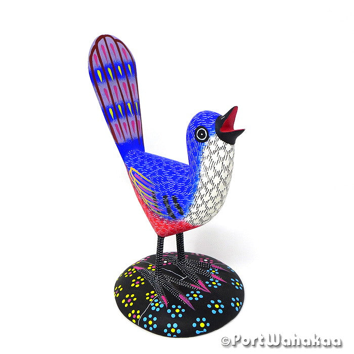 Sonora Jay Ocote Alebrije Oaxacan Animals for Sale Austin Port Wahakaa Artist - Javier Blas Avia, Bird, Carving Small Medium, Pajaro, San Pedro Cajonos