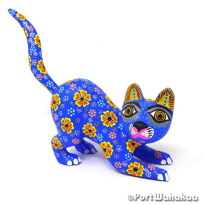 Kitten Copal Alebrije Oaxaca Animale for Sale Austin Port Wahakaa Gato Artist - Yesenia Silvia Hernandez Arrazola, Carving Medium, Cat, Gato