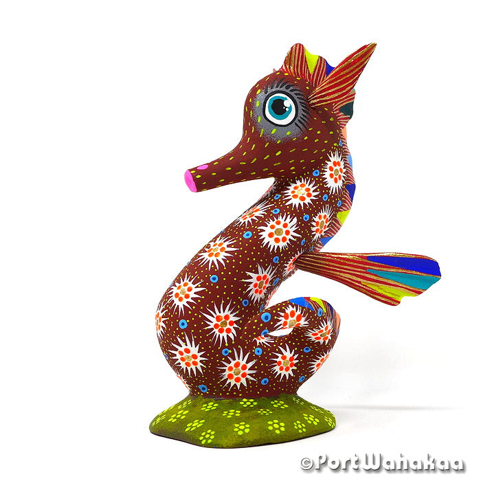 Yesenia Sea Horse Folk Art Oaxacan Alebrije for Sale Austin Texas Artist - Yesenia Silvia Hernandez Arrazola, Caballo Del Mar, Carving Small Medium, Sea Horse