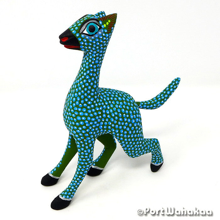 Prancing Alpaca Copal Alebrije Oaxacan Wood Carvings for Sale Texas Artist - Rocio Hernandez Alpaca, Arrazola, Carving Small Medium, Vicuna