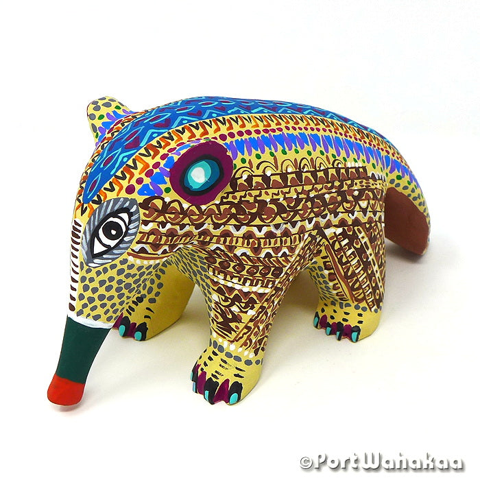 Margarito Rodriguez Anteater Oaxacan Art Copal for Sale Austin Texas Artist - Margarito Rodriguez Anteater, Arrazola, Carving Medium, Oso Homiguero