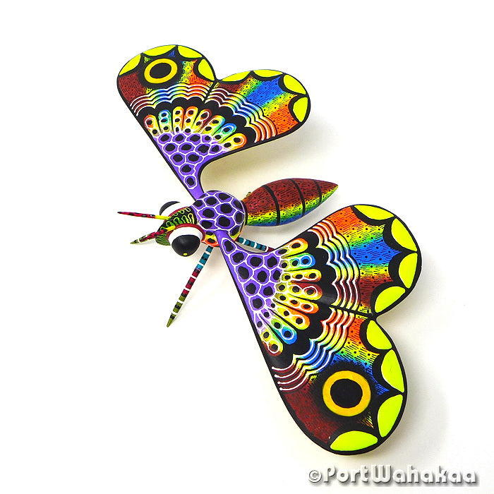 Butterfly Ocote Tree Carving Oaxaca Alebrije for Sale Austin Texas Artist - Raul and Viviana Blas