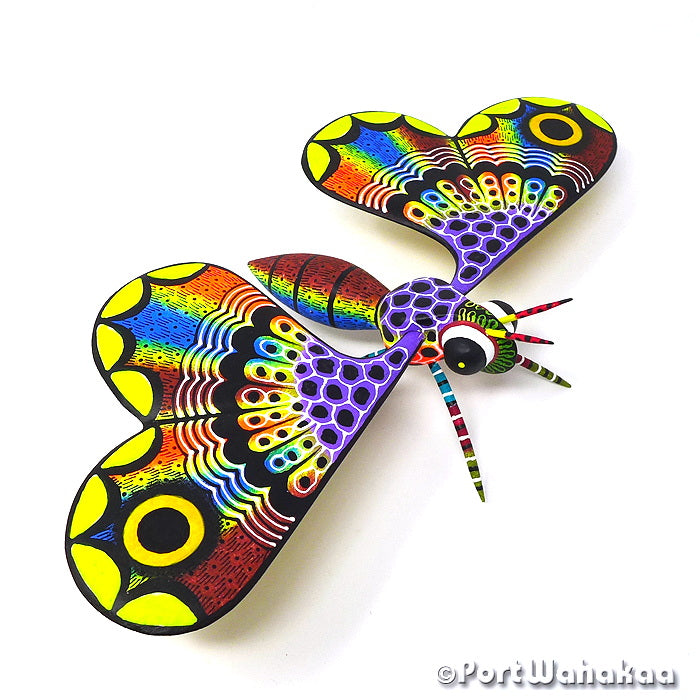 Butterfly Ocote Tree Carving Oaxaca Alebrije for Sale Austin Texas Artist - Raul and Viviana Blas