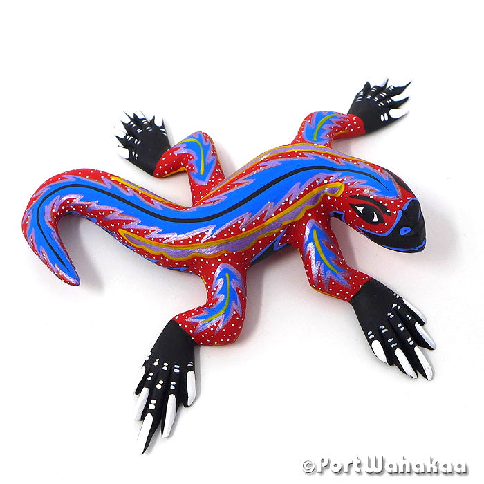 Yaxha Lizard Copal Alebrije Oaxaca Animal for Sale Austin Port Wahakaa Artist - Mauricio Ramirez Arrazola, Carving Small, Iguana, Lizard
