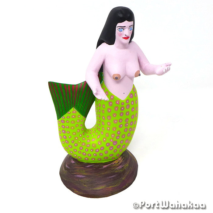 Seagrass Mermaid Austin Texas Alebrije Oaxaca Carvings Artist - Avelino Perez Carving Medium, La Union, Mermaid, Nahual, Sirena