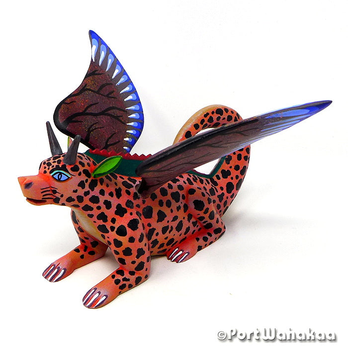 Llefely Celtic Dragon Figurine Oaxaca Myth Alebrije Austin Texas Artist - Avelino Perez Carving Medium, Dragon, La Union