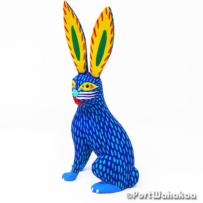 Hielo Rabbit Copal Alebrije Oaxacan Wood Carvings for Sale Texas Artist - Armando Jimenez Arrazola, Carving Small Medium, Conejo, Jack Rabbit, Rabbit