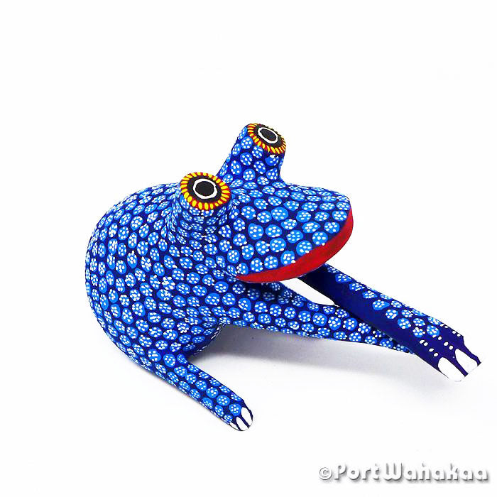 Cosmic Austin Texas Rigel Rana Port Wahakaa Alebrije Artist - Rocio Hernandez Arrazola, Carving Small, Frog, Rana