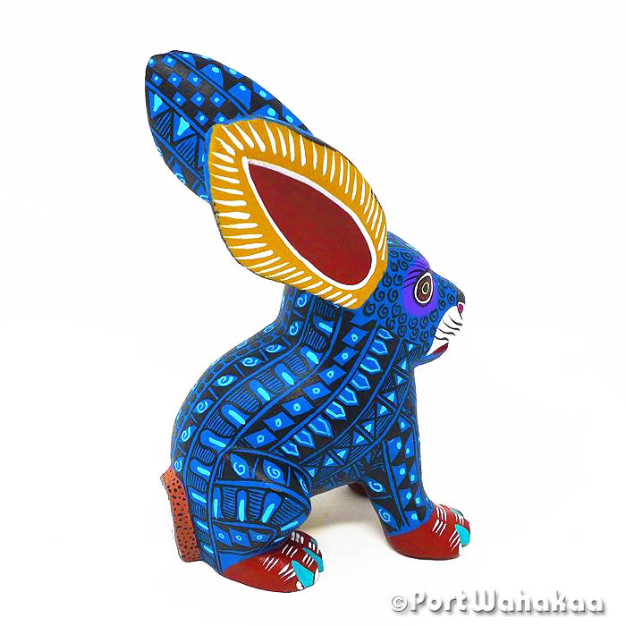 Chatino Rabbit Alebrije Oaxaca Mexico Alebrijes for Sale Austin TX Artist - Lauro Ramirez & Griselda Morales Arrazola, Carving Medium, Conejo, Rabbit