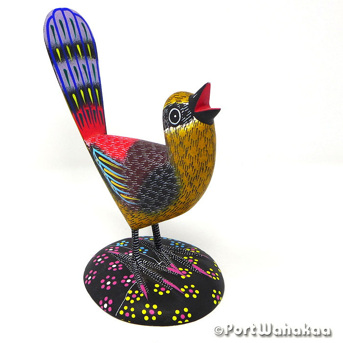 Vireo Pajaro Blas Bird Ocote Alebrije Oaxacan Animals for Sale Austin Artist - Javier Blas avias, birds, Carving Medium, Pajaro, San Pedro Cajonos