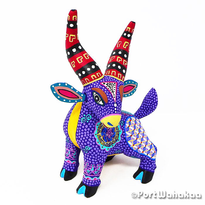 Margarito Rodriguez Apex Goat Austin Texas Oaxacan Carvings for Sale Artist - Margarito Rodriguez Arrazola, Cabra, Carving Medium, Gazelle, Goat
