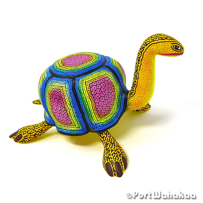 Dorado Tortuga Oaxaca Mythology Animal Figurine Carving For Sale Texas Artist - Raul and Viviana Blas Ocote, San Pedro Cajonos, Tortuga, Turtle