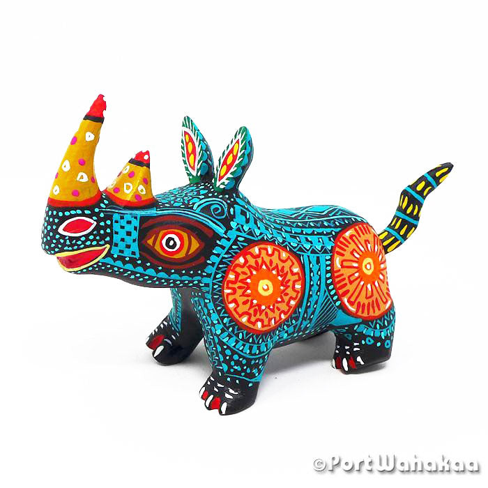 Margarito Rodriguez Rhinoceros Oaxaca Mexico Alebrije Carving for Sale Artist - Margarito Rodriguez Arrazola, Carving Small, Rhino, Rhinoceros