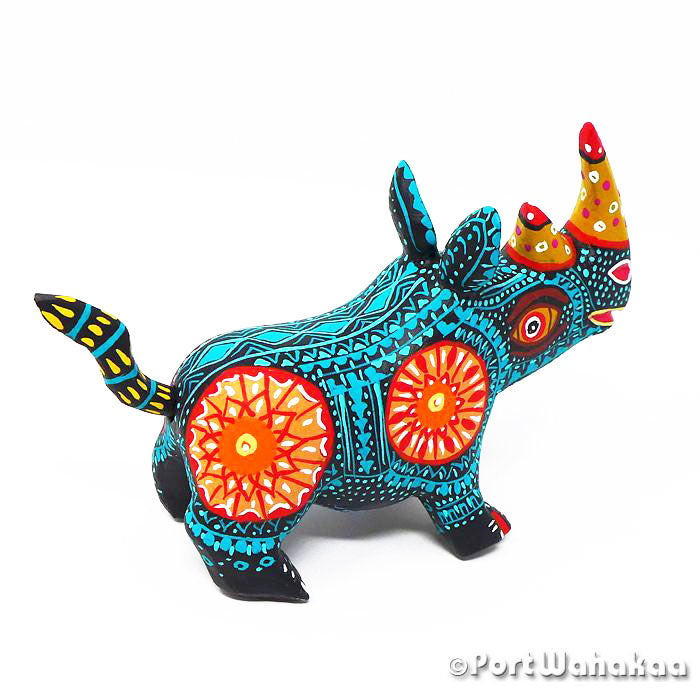 Margarito Rodriguez Rhinoceros Oaxaca Mexico Alebrije Carving for Sale Artist - Margarito Rodriguez Arrazola, Carving Small, Rhino, Rhinoceros