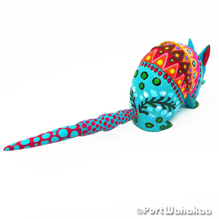 Juniper Armadillo Copal Wood Alebrije Oaxacan Carvings for Sale Texas Artist - Jose Olivera Armadillo, Carving Small, San Martin Tilcajete