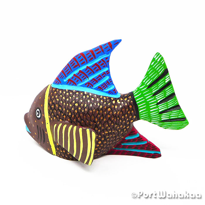 Margarito Rodriguez Grouper Oaxacan Wood Carving for Sale Austin Texas Artist - Margarito Rodriguez Arrazola, Carving Medium, Fish, Pescado, Pez