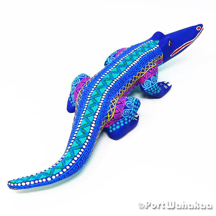 Margarito Rodriguez Alligator Copal Wood Alebrije Oaxaca for Sale Artist - Margarito Rodriguez alligator, Arrazola, Carving Small, Crocodile, Reptile