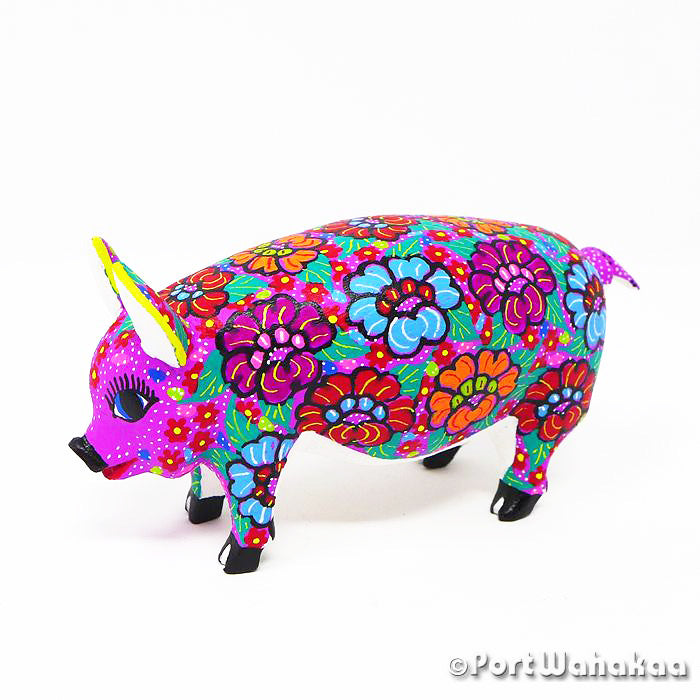 Oaxacan Carving Impecable Pig Artist - Maria Jimenez Ojeda