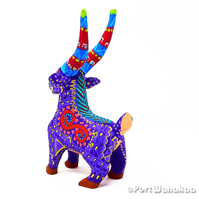 Margarito Rodriguez Grape Goat Austin Texas Port Wahakaa Alebrije Artist - Margarito Rodriguez Antelope, Arrazola, Cabra, Carving Small, Gazelle, Goat, Venado