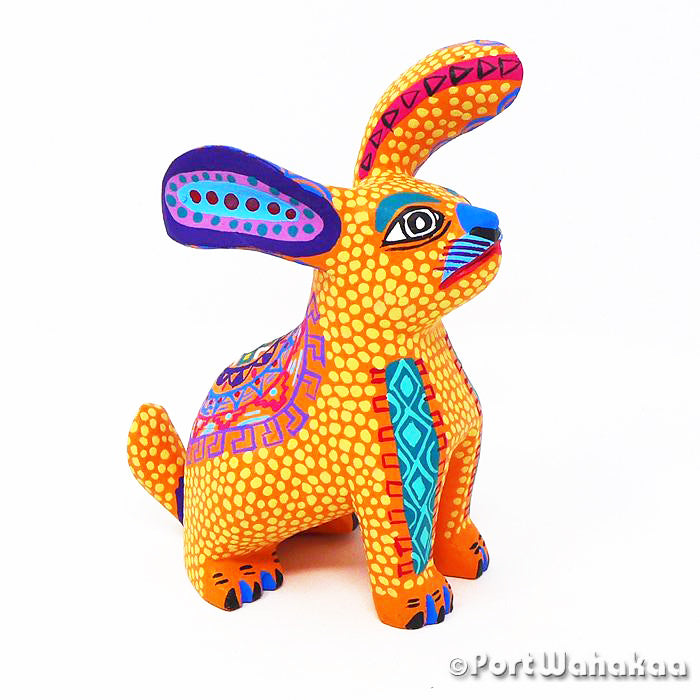 Margarito Rodriguez Rabbit Oaxacan Art Copal for Sale Austin Texas Artist - Margarito Rodriguez Arrazola, Carving Small, Conejo, Rabbit