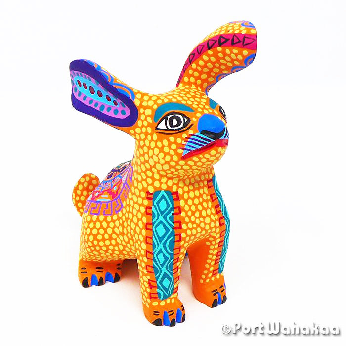 Margarito Rodriguez Rabbit Oaxacan Art Copal for Sale Austin Texas Artist - Margarito Rodriguez Arrazola, Carving Small, Conejo, Rabbit