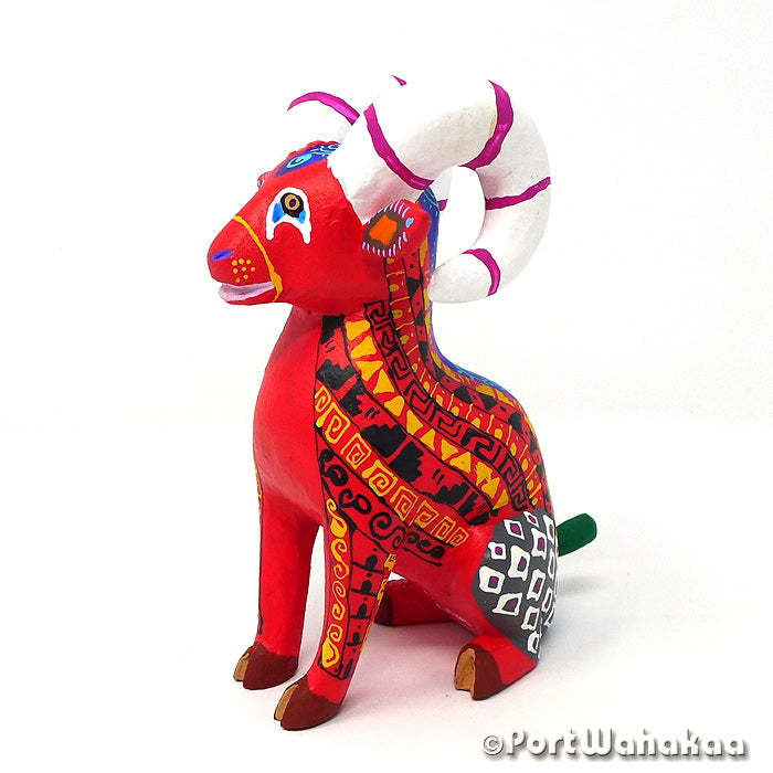 Oaxaca Mexico Alebrijes for Sale Austin TX Chiapas Ram Artist - Gil Santiago Arrazola, Bighorn, Borrego, Carving Small, Ram