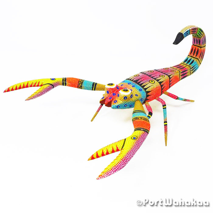 Southwest Scorpion Austin Texas Alebrije Port Wahakaa Artist - David Blas alacran, Blas, Carving Medium Large, Insect, San Pedro Cajonos, scorpion