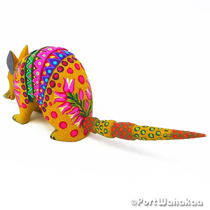 Sundancer Armadillo Austin Texas Animalito Port Wahakaa Artist - Jose Olivera Armadillo, Carving Small, San Martin Tilcajete