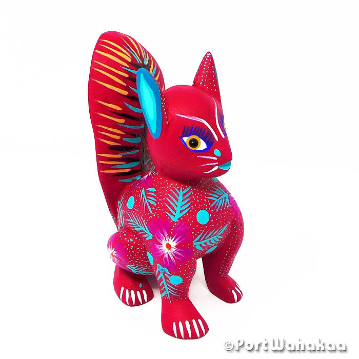 Cinnamon Squirrel Copal Wood Oaxacan Alebrije for Sale Austin Texas Artist - Fabrijes Family Ardilla, Carving Medium, San Martin Tilcajete, Squirrel