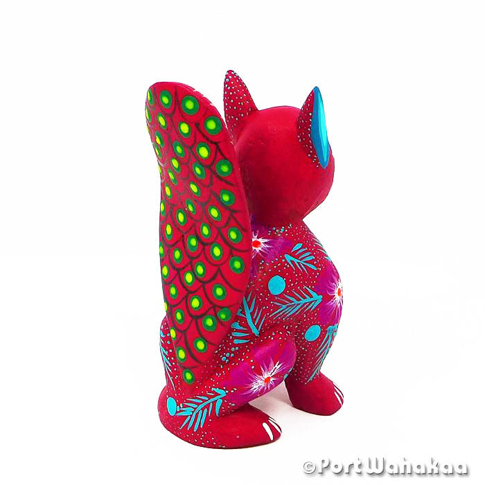 Cinnamon Squirrel Copal Wood Oaxacan Alebrije for Sale Austin Texas Artist - Fabrijes Family Ardilla, Carving Medium, San Martin Tilcajete, Squirrel