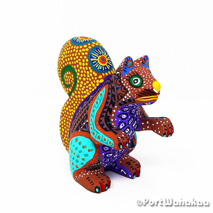 Margarito Rodriguez Squirrel Oaxaca Mexico Alebrije Carving for Sale Artist - Margarito Rodriguez Ardilla, Arrazola, Carving Small, Squirrel