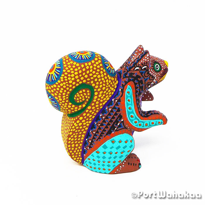 Margarito Rodriguez Squirrel Oaxaca Mexico Alebrije Carving for Sale Artist - Margarito Rodriguez Ardilla, Arrazola, Carving Small, Squirrel