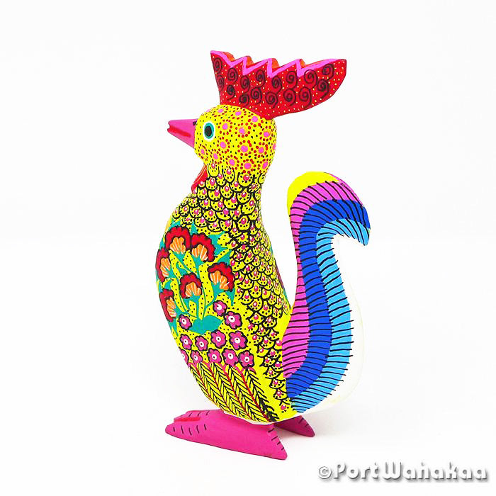 Sunrise Rooster Austin Texas Oaxaca Carvings Candido Ojeda Artist - Candido Jimenez Carving Small, Gallo, Rooster, San Martin Tilcajete