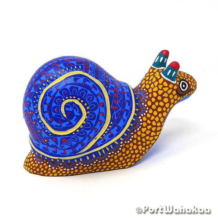 Banana Snail Austin Texas Alebrije Port Wahakaa Artist - Margarito Rodriguez Arrazola, Caracol, Caracole, Carving Small, Snail