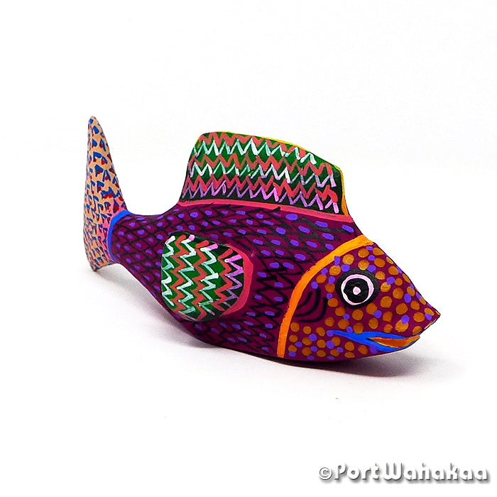 Radical Fish Austin Texas Port Wahakaa Artist - Margarito Rodriguez Arrazola, Carving Medium, Carving Small, Pescado, Pez