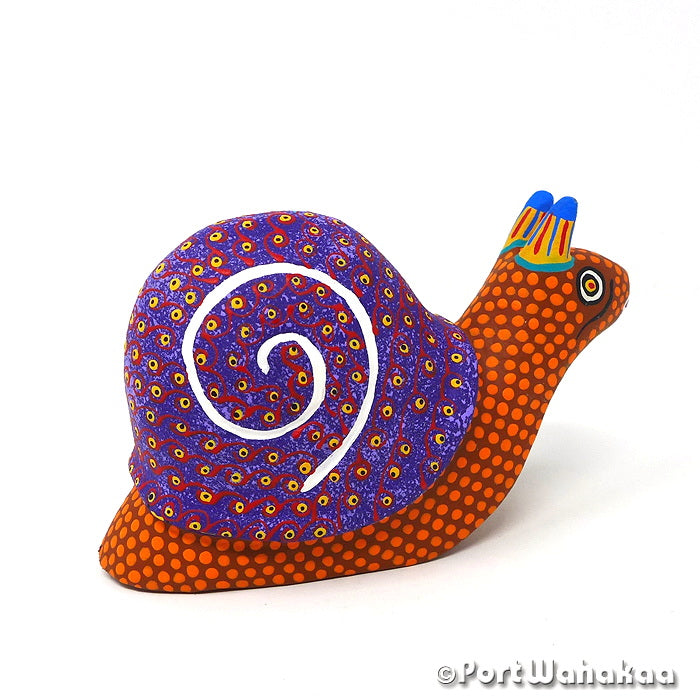 Margarito Rodriguez Snail Oaxacan Art Copal for Sale Austin Texas Artist - Margarito Rodriguez Arrazola, Caracol, Caracole, Carving Small