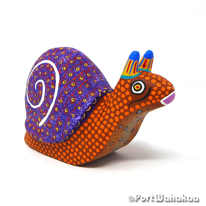 Margarito Rodriguez Snail Oaxacan Art Copal for Sale Austin Texas Artist - Margarito Rodriguez Arrazola, Caracol, Caracole, Carving Small